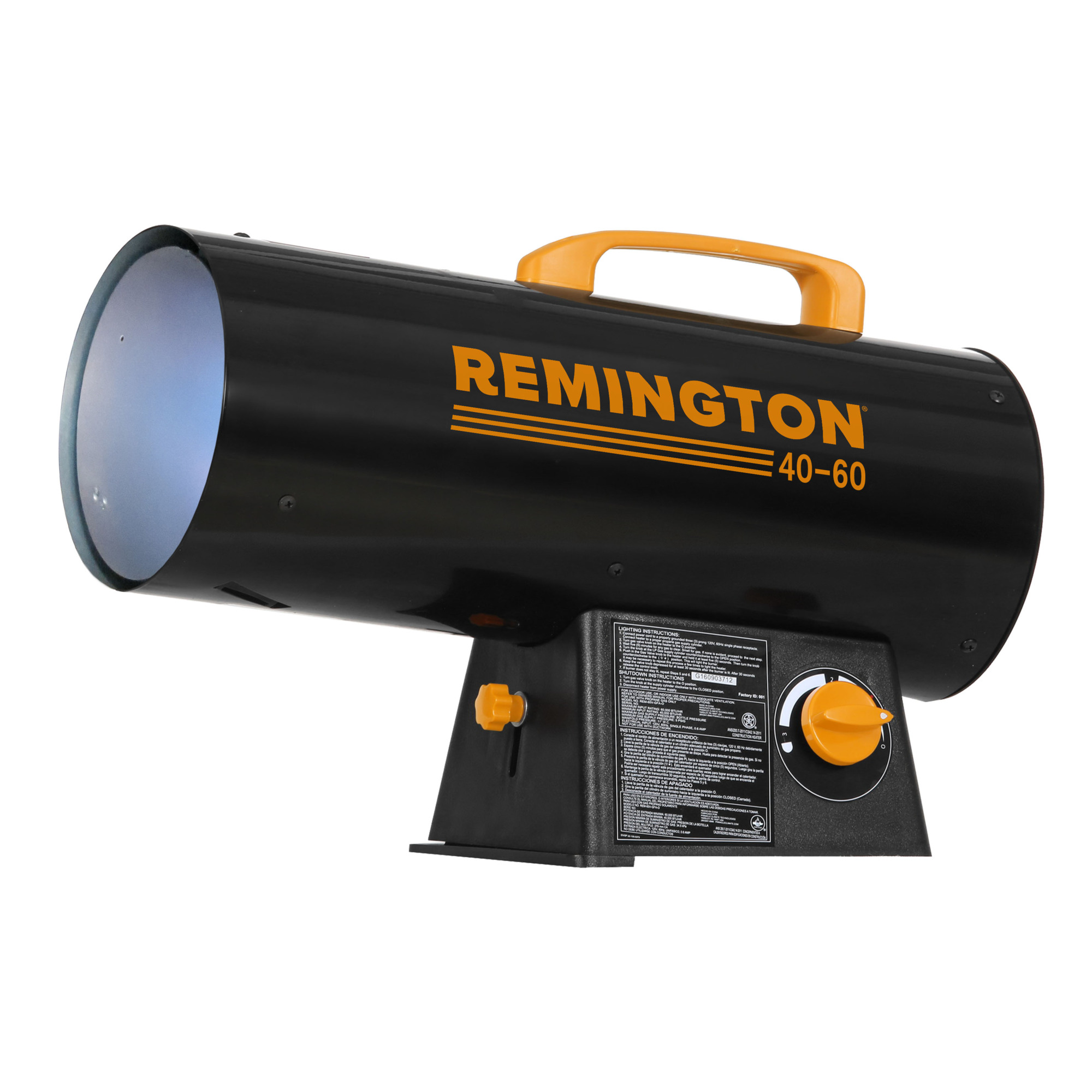 Remington Forced Air Propane Heater - 60,000 BTU, Heating Capability 1500 Sq. Ft., Electronic Ignition, Model# REM-60V-GFA-O